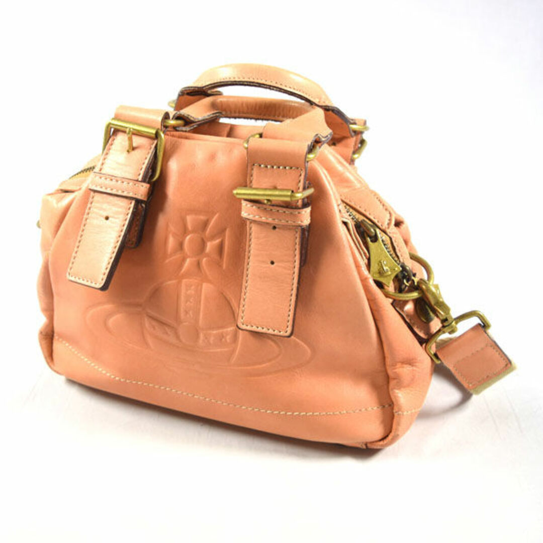 Vivienne Westwood / ヴィヴィアンウエストウッド ■ アコードバッグ ヤスミンS レザー キャメル 2way バッグ / バック / BAG / 鞄 / カバン ブランド  [0990009889]