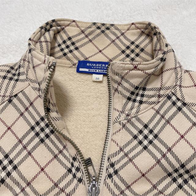 BURBERRY BLUE LABEL(バーバリーブルーレーベル)の【美品】BURBERRY バーバリーブルーレーベル ニットブルゾン ノバチェック レディースのジャケット/アウター(ブルゾン)の商品写真