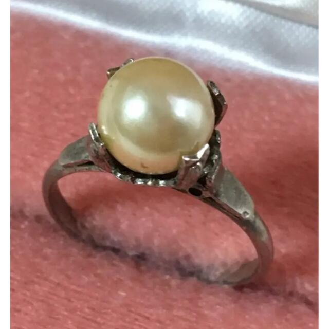 真珠リング アンティーク シルバーリング レディースのアクセサリー(リング(指輪))の商品写真