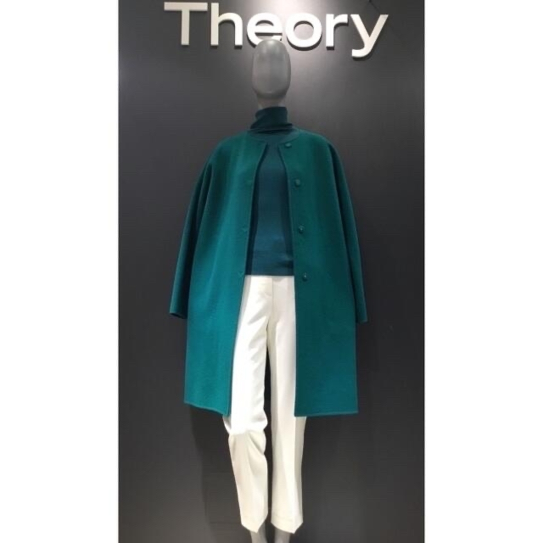 Theory 18aw ノーカラーコート