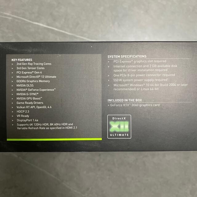 玄人志向 NVIDIA GeForce RTX3060 GDDR6 12GB スマホ/家電/カメラのPC/タブレット(PCパーツ)の商品写真