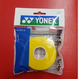 ヨネックス(YONEX)のグリップテープ　５本巻き　イエロー(バドミントン)