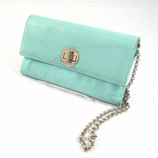 TIFFANY&Co. / ティファニー ■ チェーン 長財布 ティファニーブルー レザー 財布 / サイフ / ウォレット / wallet / コイン ブランド  [0990010128]