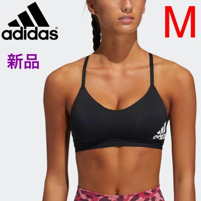 adidas(アディダス)のアディダス★スポーツブラ　M　ブラック　新品　スポブラ　アンダーウェア レディースの下着/アンダーウェア(その他)の商品写真