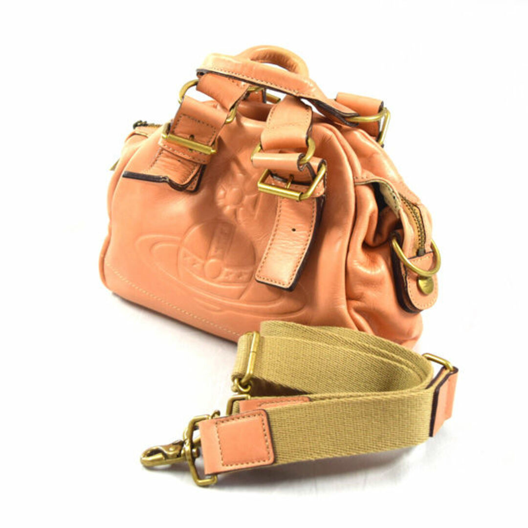 Vivienne Westwood / ヴィヴィアンウエストウッド ■ アコード ヤスミンS 2wayバッグ レザー キャメル バッグ / バック / BAG / 鞄 / カバン ブランド  [0990010337]