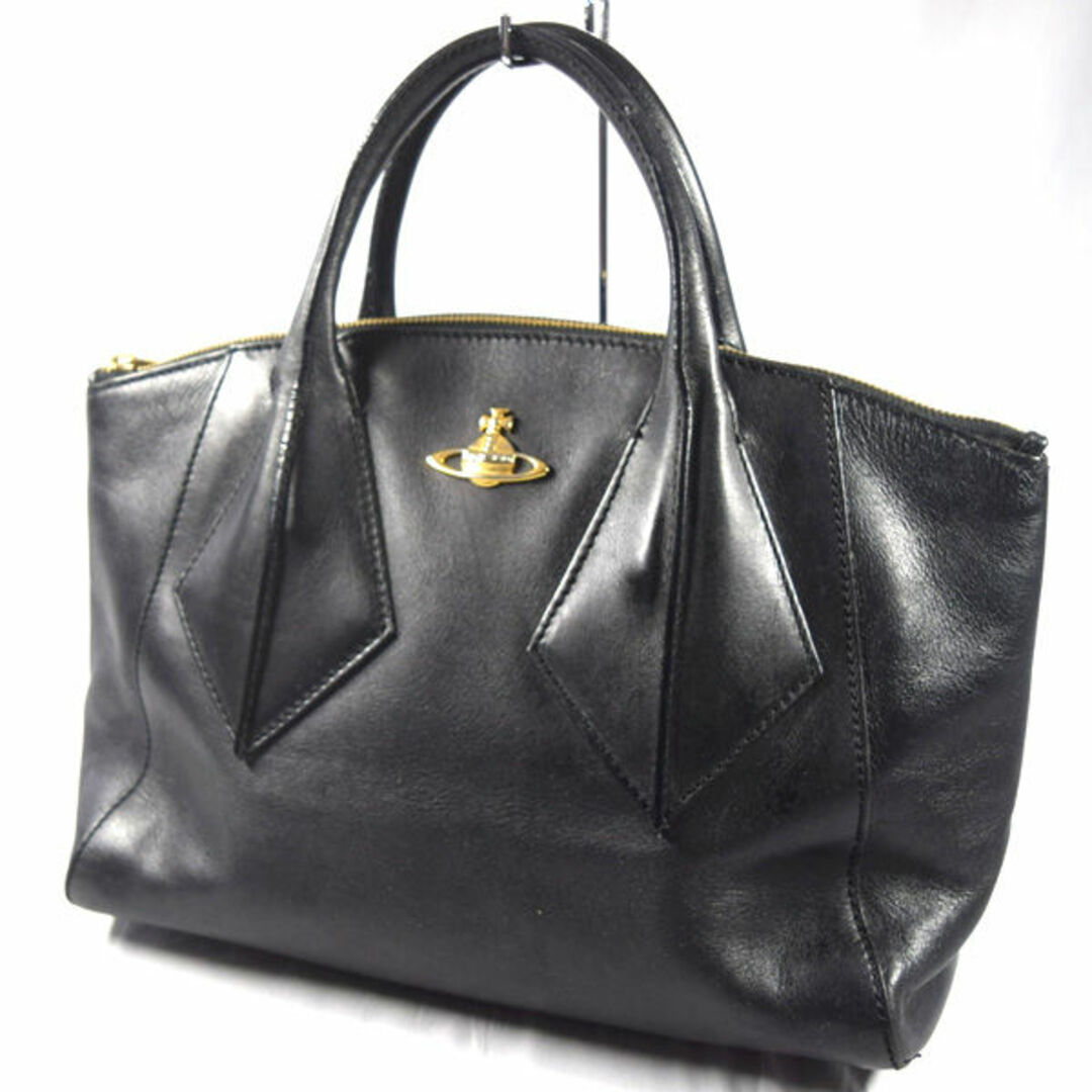 Vivienne Westwood / ヴィヴィアンウエストウッド ■ ORB ハンドバッグ レザー ブラック バッグ / バック / BAG / 鞄  / カバン VW1 中古 [0990010318] | フリマアプリ ラクマ