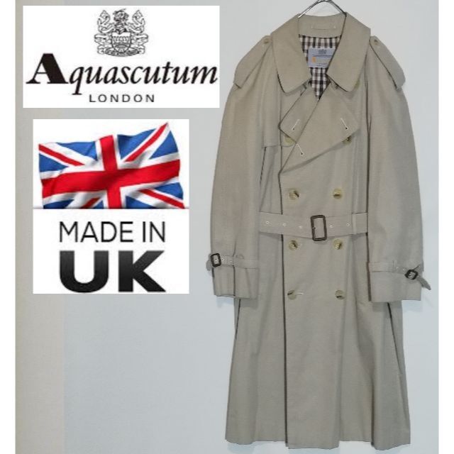 専用5080年代Aquascutum MADE IN ENGLAND トレンチコ