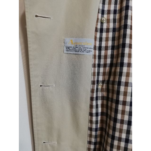 AQUA SCUTUM(アクアスキュータム)の専用5080年代Aquascutum MADE IN ENGLAND トレンチコ メンズのジャケット/アウター(トレンチコート)の商品写真