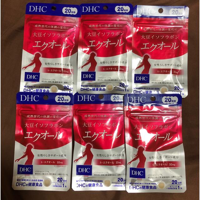 【6個セット】DHC 大豆イソフラボン エクオール 20日分 20粒DHC