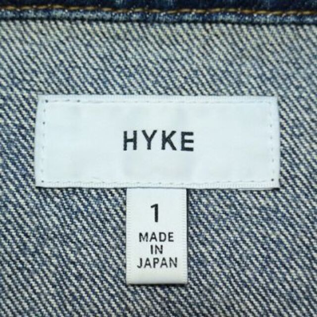 HYKE(ハイク)のハイク デニムジャケット レギュラーフィット インディゴ Gジャン ブルー レディースのジャケット/アウター(Gジャン/デニムジャケット)の商品写真