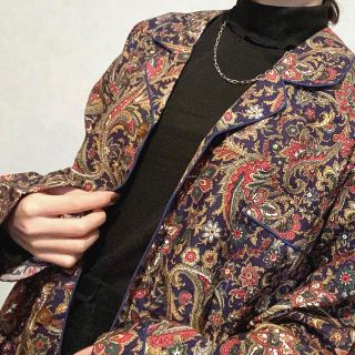 アートヴィンテージ(ART VINTAGE)のvintage レトロ　古着　ペイズリー　パジャマシャツ　ユニセックス　柄シャツ(シャツ)