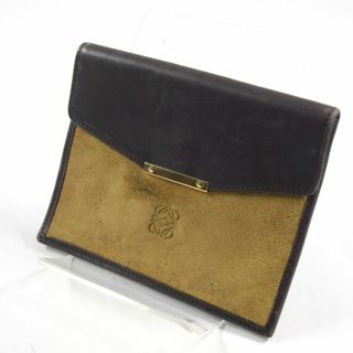 ロエベ(LOEWE)のLOEWE / ロエベ ■ ポーチ 財布 小銭 ヌバック アマゾナ レザー 財布 / サイフ / ウォレット / wallet / コイン ブランド 中古 [0990010552](ポーチ)