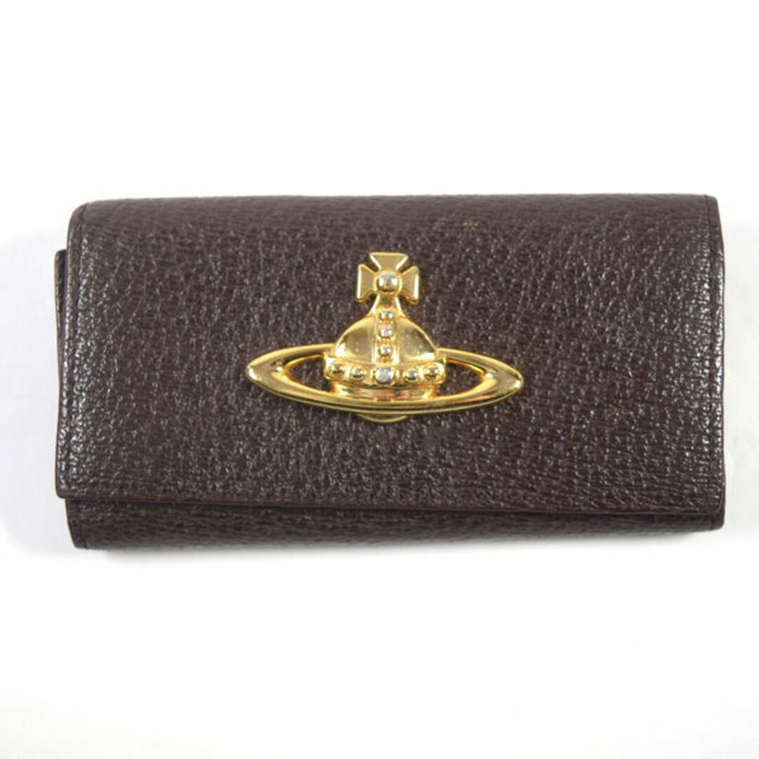 Vivienne Westwood / ヴィヴィアンウエストウッド ■ EXECUTIVE 4連キーケース レザー ダークブラウン KEY / キー / 鍵 VW1  [0990010575]