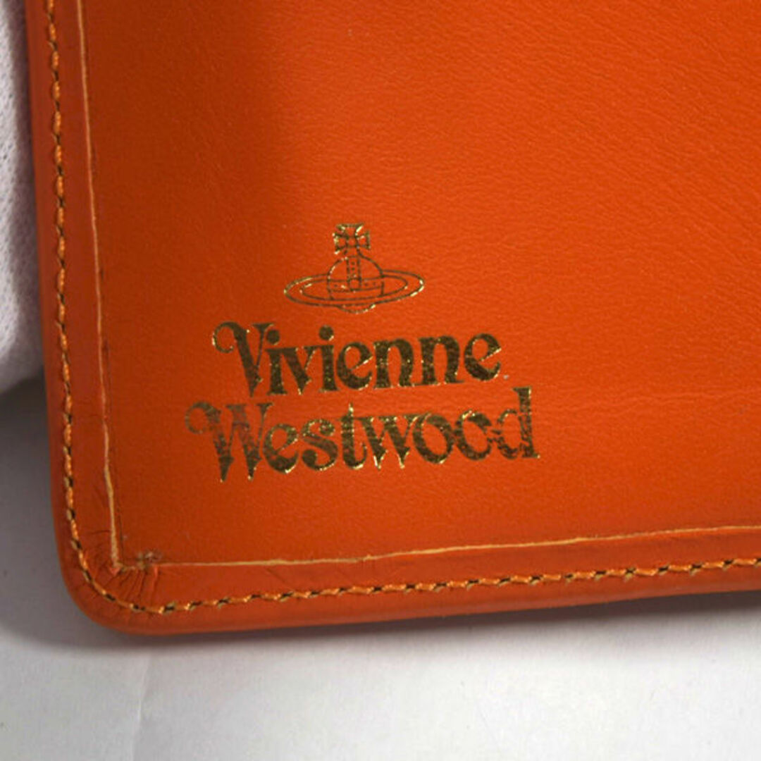 Vivienne Westwood(ヴィヴィアンウエストウッド)のVivienne Westwood / ヴィヴィアンウエストウッド ■ システム手帳 スクイグル 6連リング イエロー オレンジ リフィル付き 手帳 / アドレス / 住所録 VW1 中古 [0990010510] レディースのファッション小物(その他)の商品写真