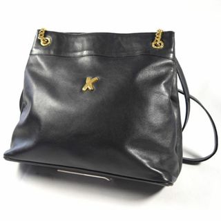 パロマピカソ(Paloma Picasso)のPaloma Picasso / パロマ ピカソ ■ ショルダーバッグ レザー ブラック バッグ / バック / BAG / 鞄 / カバン ブランド 中古 [0990010629](ショルダーバッグ)