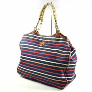 トリーバーチ(Tory Burch)のTORY BURCH / トリーバーチ ■ トートバッグ キャンバス ボーダー マルチカラー バッグ / バック / BAG / 鞄 / カバン ブランド 中古 [0990010623](トートバッグ)