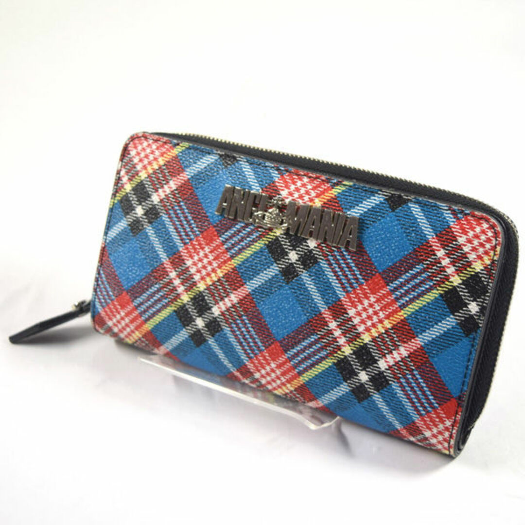 Vivienne Westwood(ヴィヴィアンウエストウッド)のVivienne Westwood Anglomania / ヴィヴィアンウエストウッドアングロマニア ■ SHUKA TARTAN ラウンドファスナー長財布 PVC フラップ開閉部分あり チェック柄 マルチカラー VW1 中古 [0990010647] レディースのファッション小物(財布)の商品写真