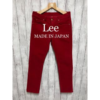 リー(Lee)の美品！Lee ストレッチスキニーコーデュロイパンツ！日本製！RED(その他)