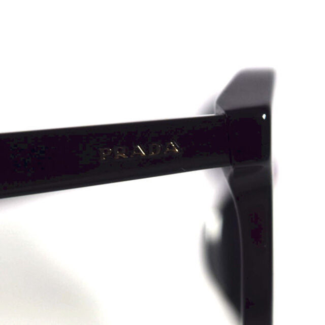 PRADA / プラダ ■ 眼鏡 セルフルリム ウエリントン型 ブラック 度入り 53□19 サングラス / メガネ / 眼鏡 ブランド  [0990010709]