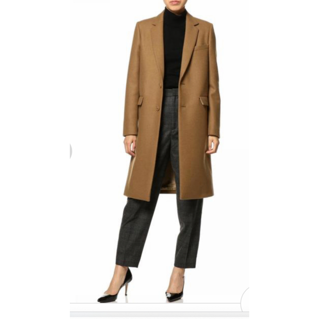 【美品】ASTRAET アストラット カシミヤ混定番チェスターコート グレー