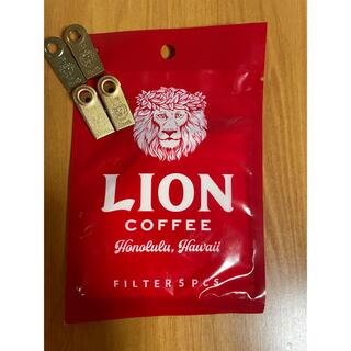 ライオン(LION)のお値下げ！ライオンコーヒー　フィルター　クリップ　セット(収納/キッチン雑貨)