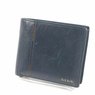 ポールスミス(Paul Smith)のPaul Smith / ポールスミス ■ 二つ折り財布 レザー ネイビー 財布 / サイフ / ウォレット / wallet / コイン ブランド 中古 [0990010805](折り財布)