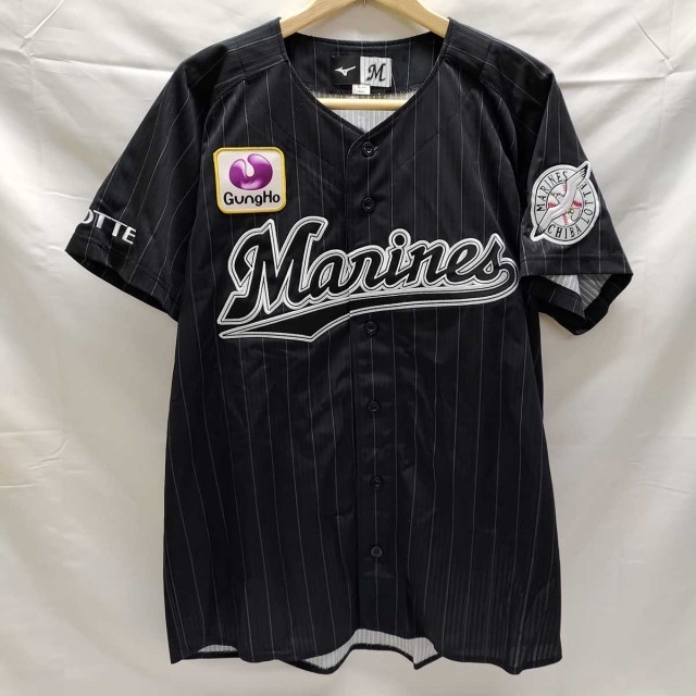 【未使用】ミズノ 千葉ロッテマリーンズ ユニホーム ビジター L 12JRMM0209 メンズ プロ野球 NPB