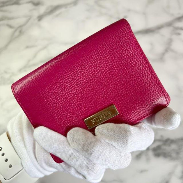 ⭐️小さなカバンにも◎⭐️フルラ 財布 三つ折り ピンク バビロン ミニ財布
