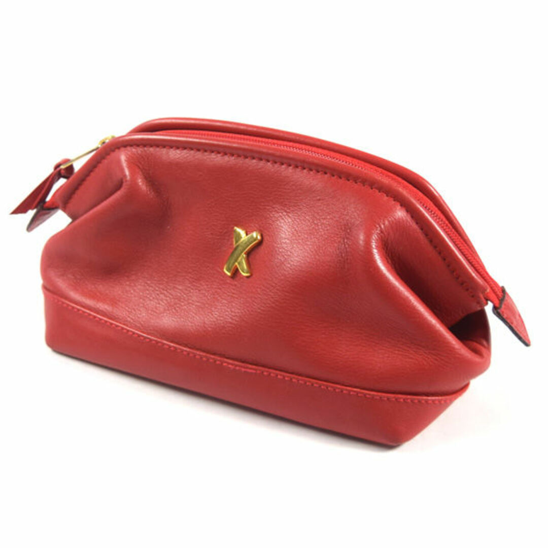 Paloma Picasso / パロマ ピカソ ■ ポーチ レザー レッド 小物入れ バッグ / バック / BAG / 鞄 / カバン ブランド  [0990010908]