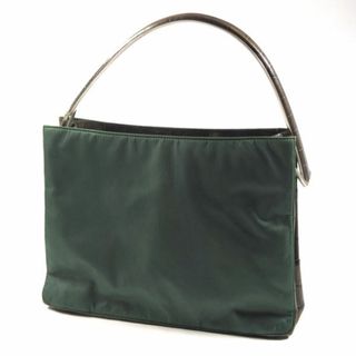 プラダ(PRADA)のPRADA / プラダ ■ ハンドバッグ ナイロン レザー 型押し カーキ バッグ / バック / BAG / 鞄 / カバン ブランド 中古 [0990010897](ハンドバッグ)