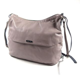 アニエスベー(agnes b.)のagnes b / アニエスベー ■ 2wayバッグ ショルダー レザー ネイビー×ベージュグレイ バッグ / バック / BAG / 鞄 / カバン ブランド 中古 [0990010980](ショルダーバッグ)