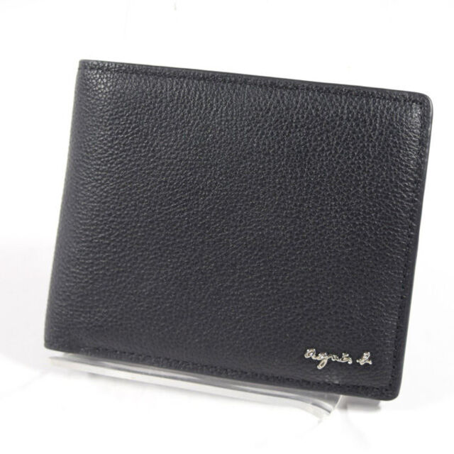 agnes b / アニエスベー ■ 二つ折り財布 レザー ブラック 財布 / サイフ / ウォレット / wallet / コイン ブランド 中古  [0990011016] | フリマアプリ ラクマ