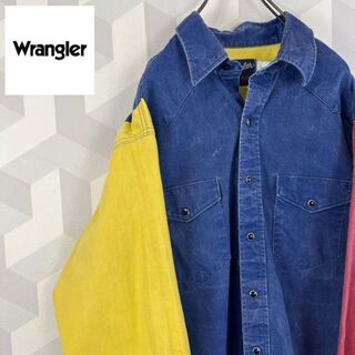Wrangler - 【希少デザイン ラングラー】XL クレイジーパターンデニム