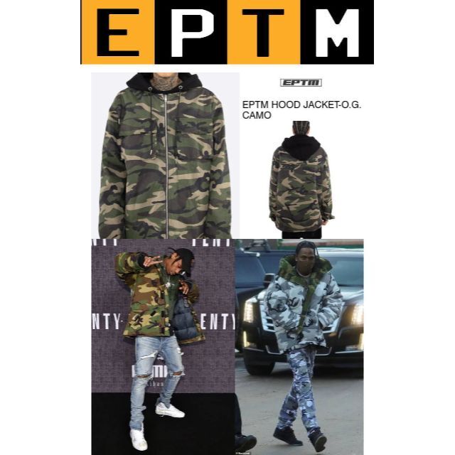 EPTM エピトミ フード ジャケット CAMO M 期間限定プライスメンズ