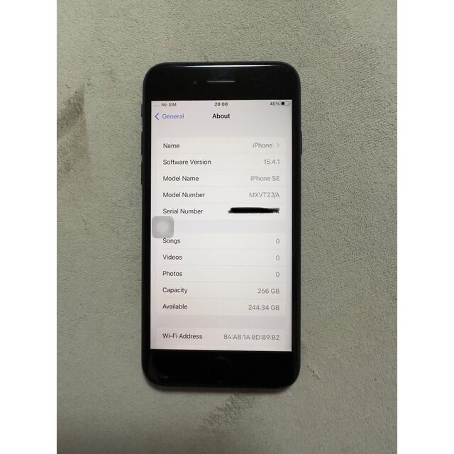 Apple - iPhone SE 第2世代 (SE2) ブラック 256 GB SIMフリーの通販 by