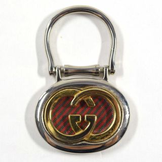 グッチ(Gucci)のGUCCI / グッチ ■ インターロッキング キーリング ゴールド シルバー ブランド 中古 [0990011066](キーホルダー)