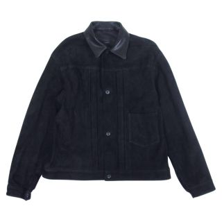 コモリ(COMOLI)のCOMOLI コモリ レザージャケット 18SS M01-01003 TYPE-1st シープスキン スエード レザー ジャケット ブラック系【中古】(その他)