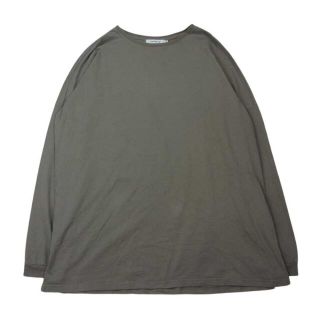 ノンネイティブ(nonnative)のnonnative ノンネイティブ 17AW NN-C3206 CLERK L/S TEE COTTON JERSEY OVERDYED コットン ジャージ オーバーダイ 長袖 Tシャツ カーキ系 1【中古】(シャツ)