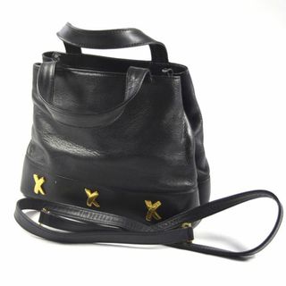 パロマピカソ(Paloma Picasso)のPaloma Picasso / パロマ ピカソ ■ 2wayバッグ レザー ブラック バッグ / バック / BAG / 鞄 / カバン ブランド 中古 [0990011101](ショルダーバッグ)