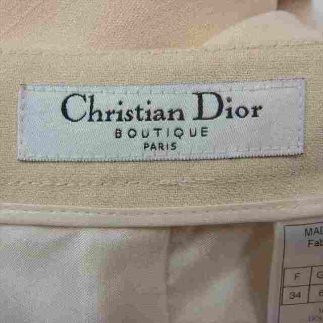 Dior(ディオール)のDior ディオール シルク リボン タイト スカート オフホワイト系 34【中古】 レディースのスカート(ひざ丈スカート)の商品写真