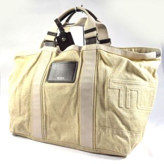 トゥミ(TUMI)のTUMI / トゥミ ■ トートバッグ キャンバス ベージュ バッグ / バック / BAG / 鞄 / カバン ブランド 中古 [0990011104](トートバッグ)