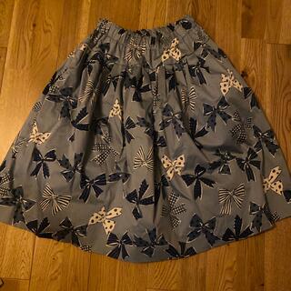 ジェーンマープル(JaneMarple)の新品タグ付 ジェーンマープル リボン柄スカート(ひざ丈スカート)