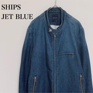 シップスジェットブルー(SHIPS JET BLUE)のSHIPS JET BLUE denim riders jacket(ライダースジャケット)