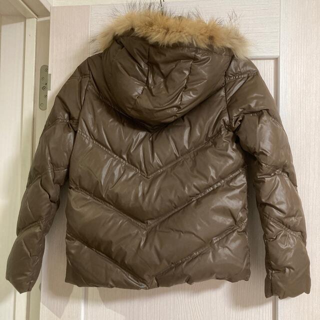 ダウン　茶色　M レディースのジャケット/アウター(ダウンジャケット)の商品写真
