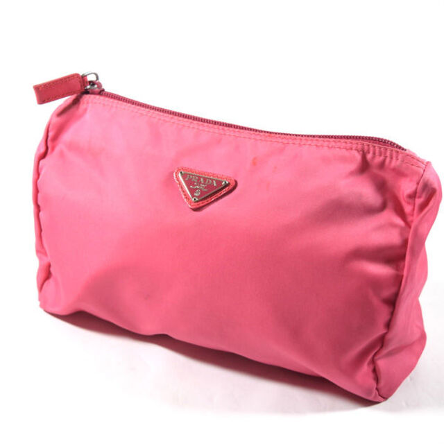PRADA / プラダ □ ポーチ ピンク ナイロン バッグ / バック / BAG