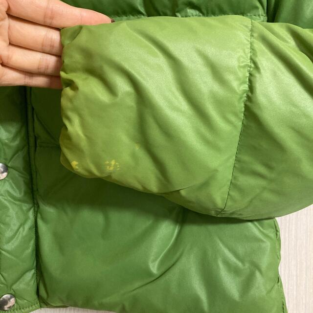 ダウン　グリーン系　M レディースのジャケット/アウター(ダウンジャケット)の商品写真