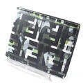 FENDI / フェンディ ■ 二つ折り財布 ズッカ 黒×白×ライトグリーン 財