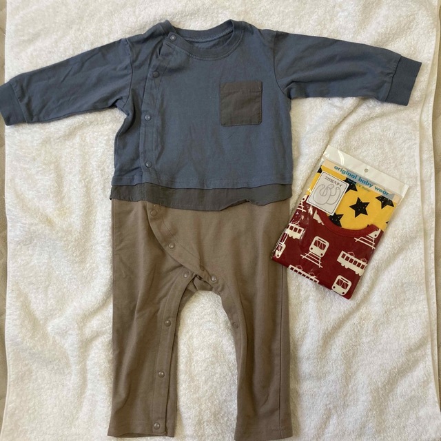 GU(ジーユー)のGUサロペット キッズ/ベビー/マタニティのベビー服(~85cm)(パンツ)の商品写真