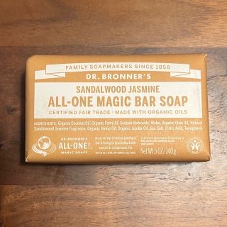 ドクターブロナー(Dr.Bronner)の【新品未開封】ドクターブロナー マジックソープバー サンダルウッド&ジャスミン(ボディソープ/石鹸)