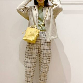 スタジオクリップ 完売PUペーパーライクミニショルダーバック新品 イエロー